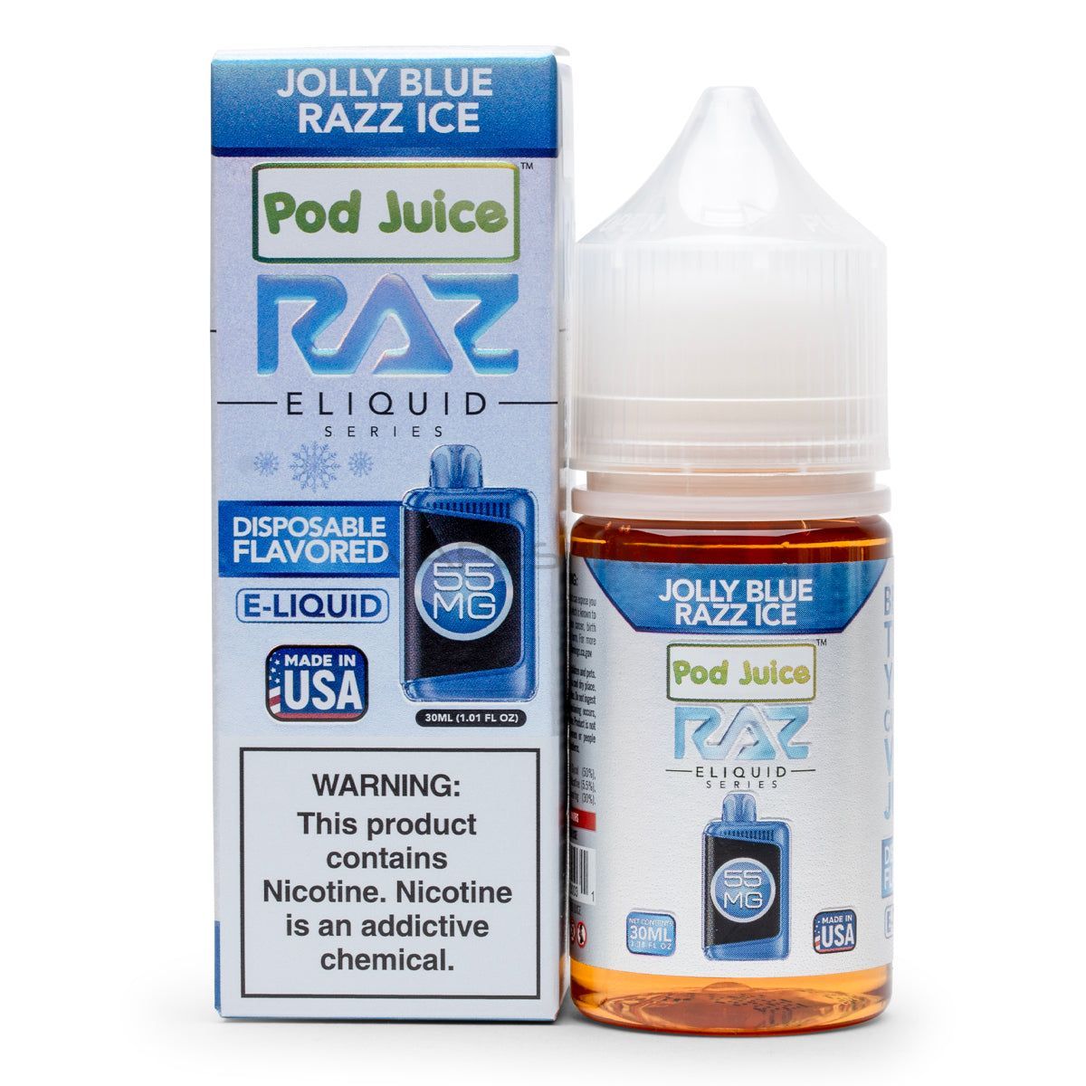 Jolly Blue Razz Ice - Pod Juice X Raz E-Liquid - 30ML