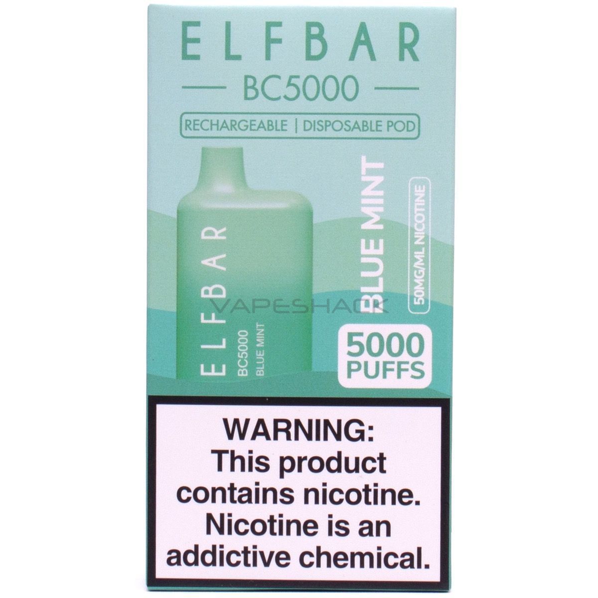 Elf Bar BC5000 Disposable - 5000 Puffs-Blue Mint - 1