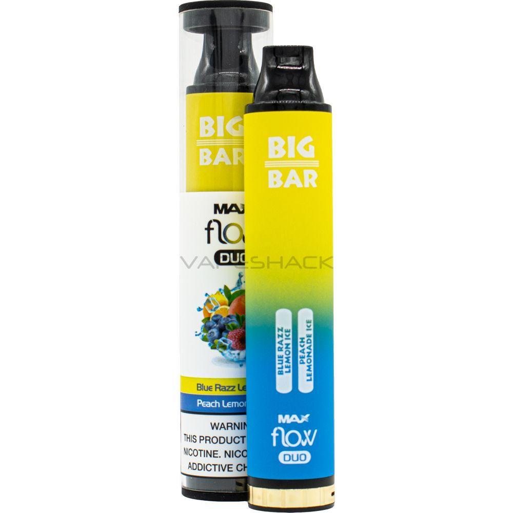 Big Bar Max Flow Duo Disposable - Peach Lemonade Ice & Blue Razz Lemon Ice