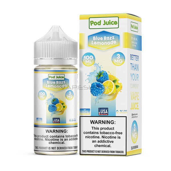 Blue Razz Lemonade - Pod Juice E-Liquid - 100ML