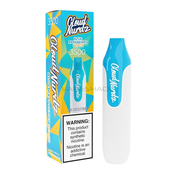 Cloud Nurdz Disposable - 3500 Puffs-Blue Raspberry Peach - 1