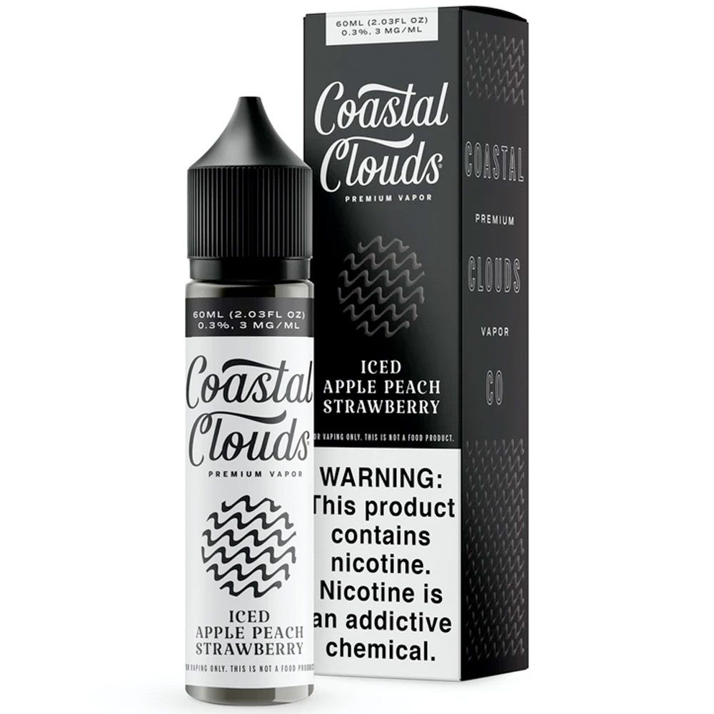 Coastal Clouds - Iced Apple Peach Strawberry - 60ML