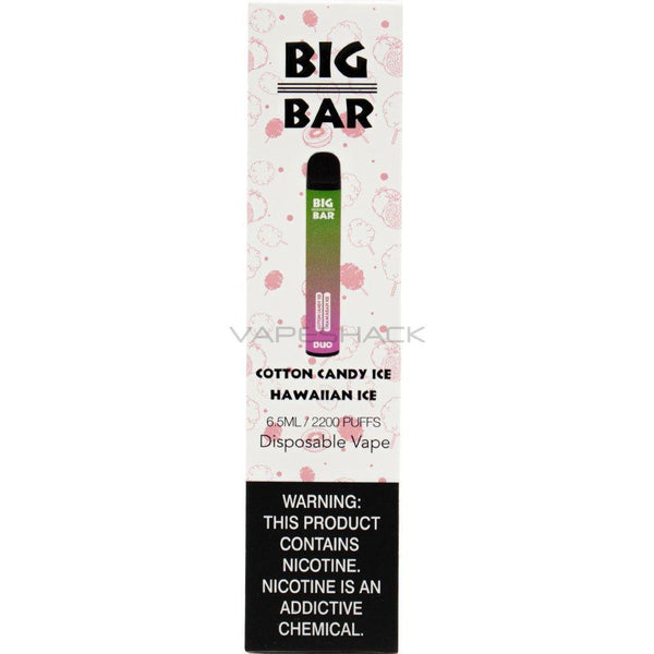 Big Bar Duo Disposable - Cotton Candy Ice / Hawaiian Ice