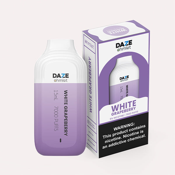 Daze OHMLET Disposable - 7000 Puffs-White Grapeberry - 1