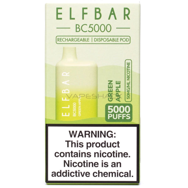 Elf Bar BC5000 Disposable - 5000 Puffs-Green Apple - 1