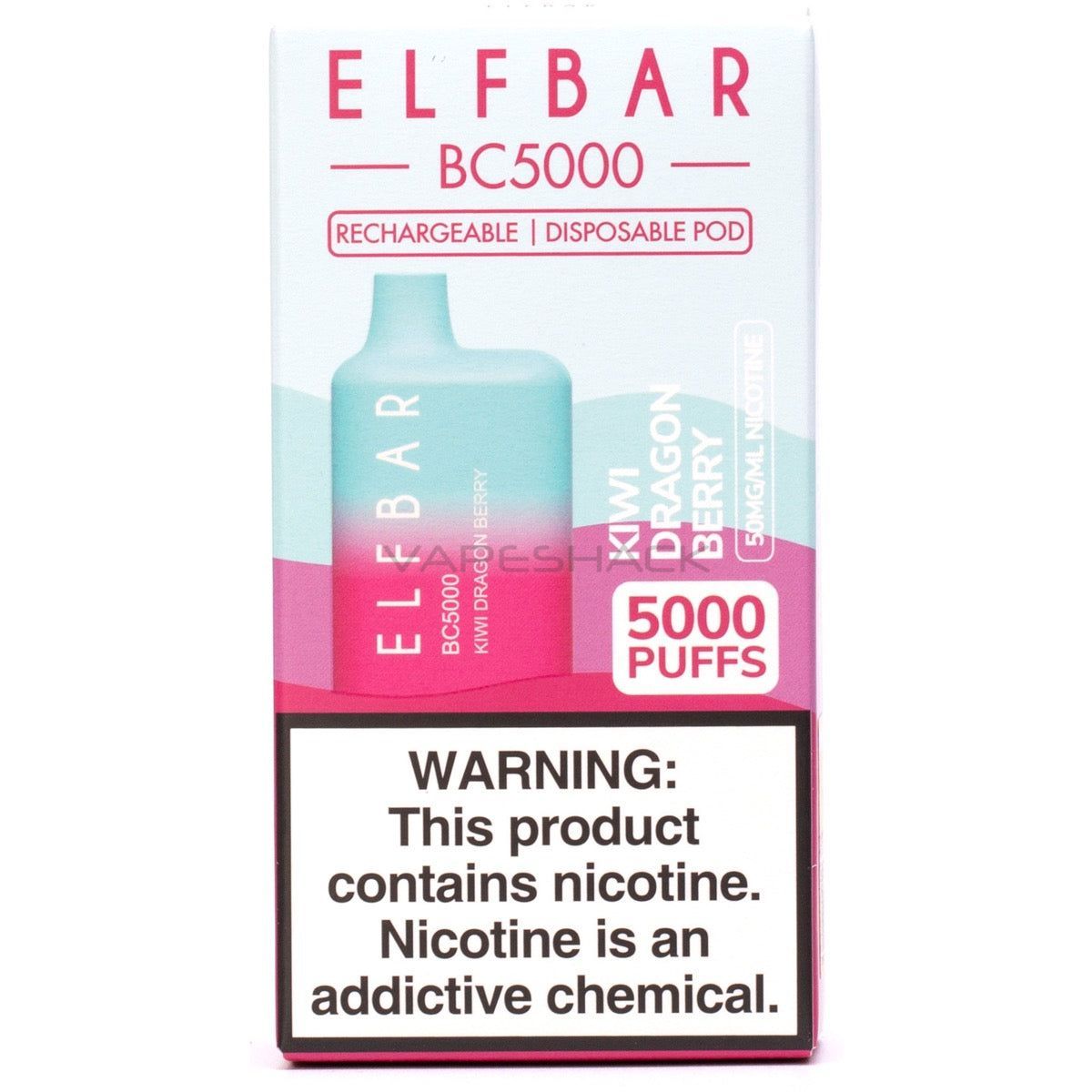 Elf Bar BC5000 Disposable - 5000 Puffs-Kiwi Dragon Berry - 1