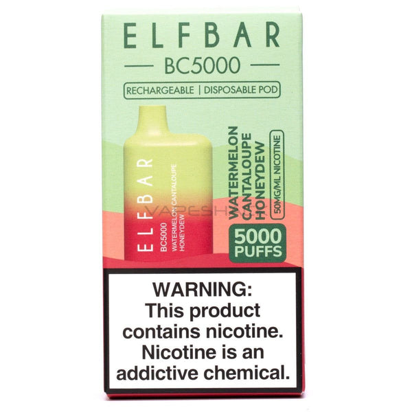 Elf Bar BC5000 Disposable - 5000 Puffs-Watermelon Cantaloupe Honeydew - 1