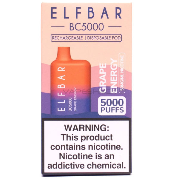 Elf Bar BC5000 Disposable - 5000 Puffs-Grape Energy - 1