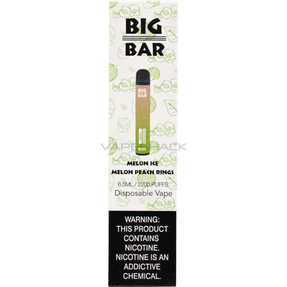 Big Bar Duo Disposable - Melon Ice / Peach Rings