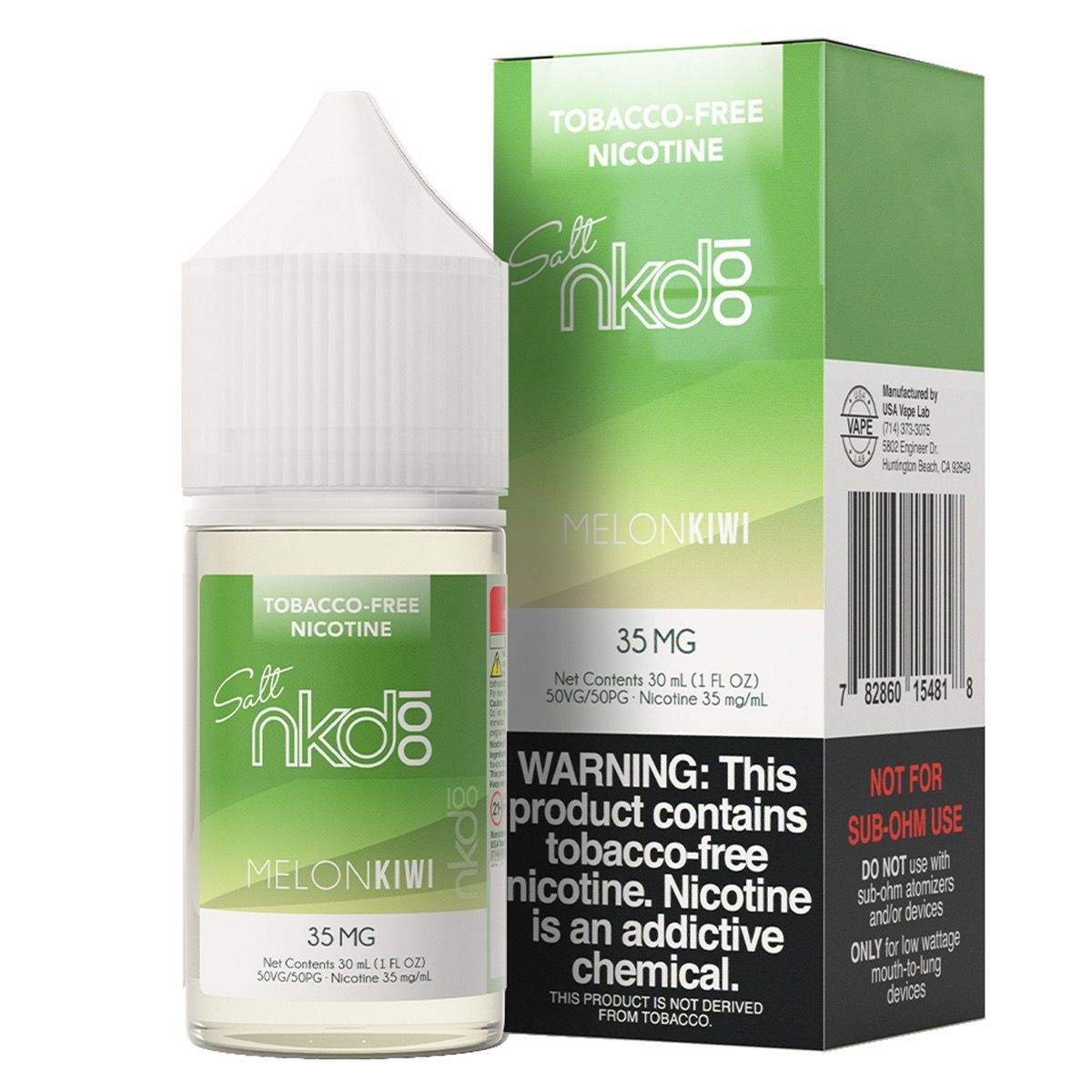 NKD 100 TFN Salt E-Liquid - Melon Kiwi - 30ML