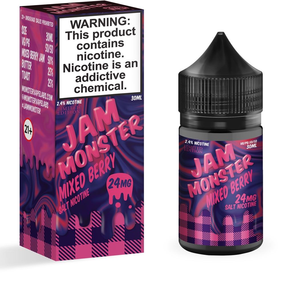 Jam Monster Salts - Mixed Berries - 30ML