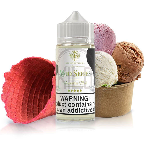 Kilo E-Liquids Moo Series - Neapolitan Milk - 100ML