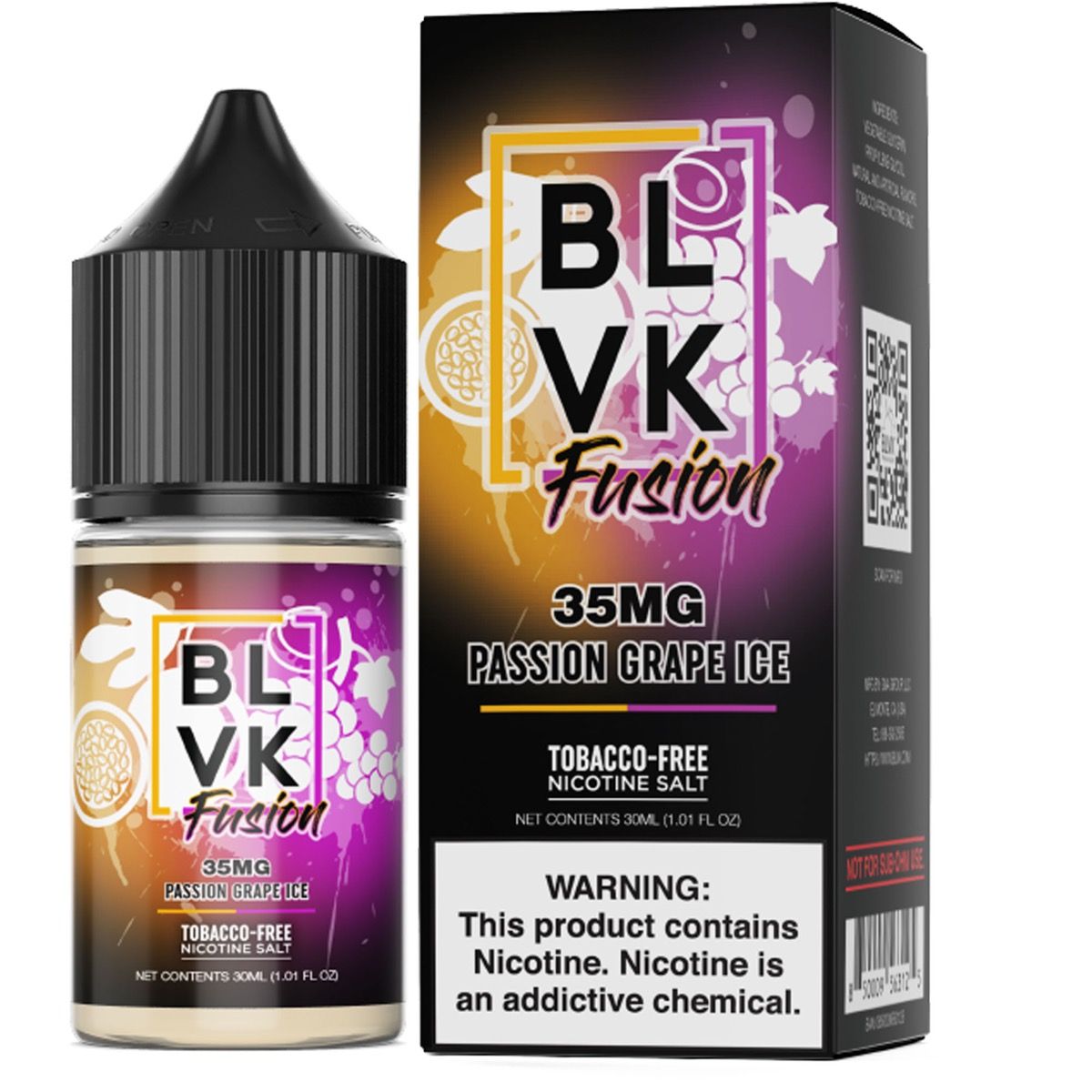 Passion Grape Ice - BLVK Fusion Salts - 30ML