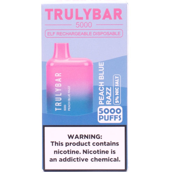 Truly Bar Elf Rechargeable Disposable - 5000 Puffs-Peach Blue Razz - 2