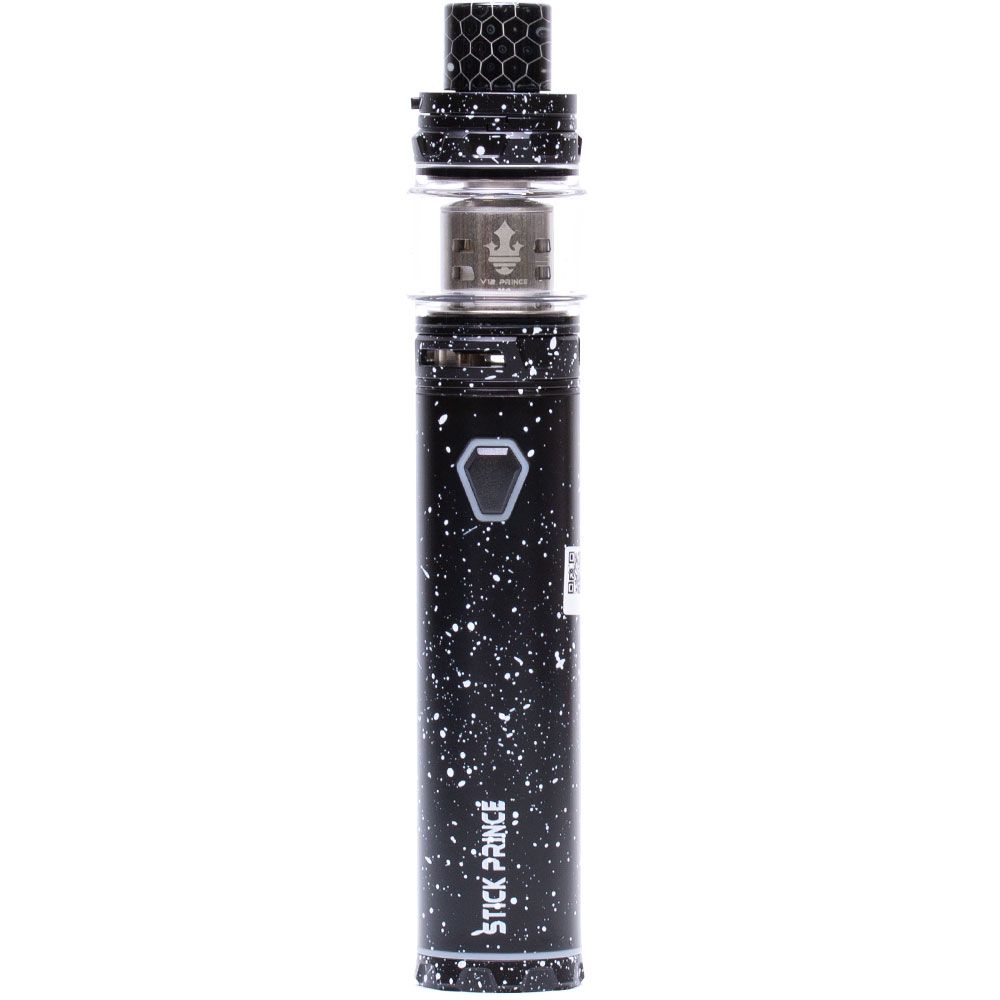 SMOK Prince Stick Kit - Pen-Style TFV12 Prince-Black W/ White Spray