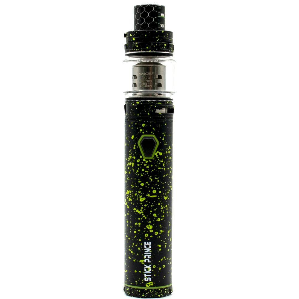 SMOK Prince Stick Kit - Pen-Style TFV12 Prince-Black w/ Green Spray - 1