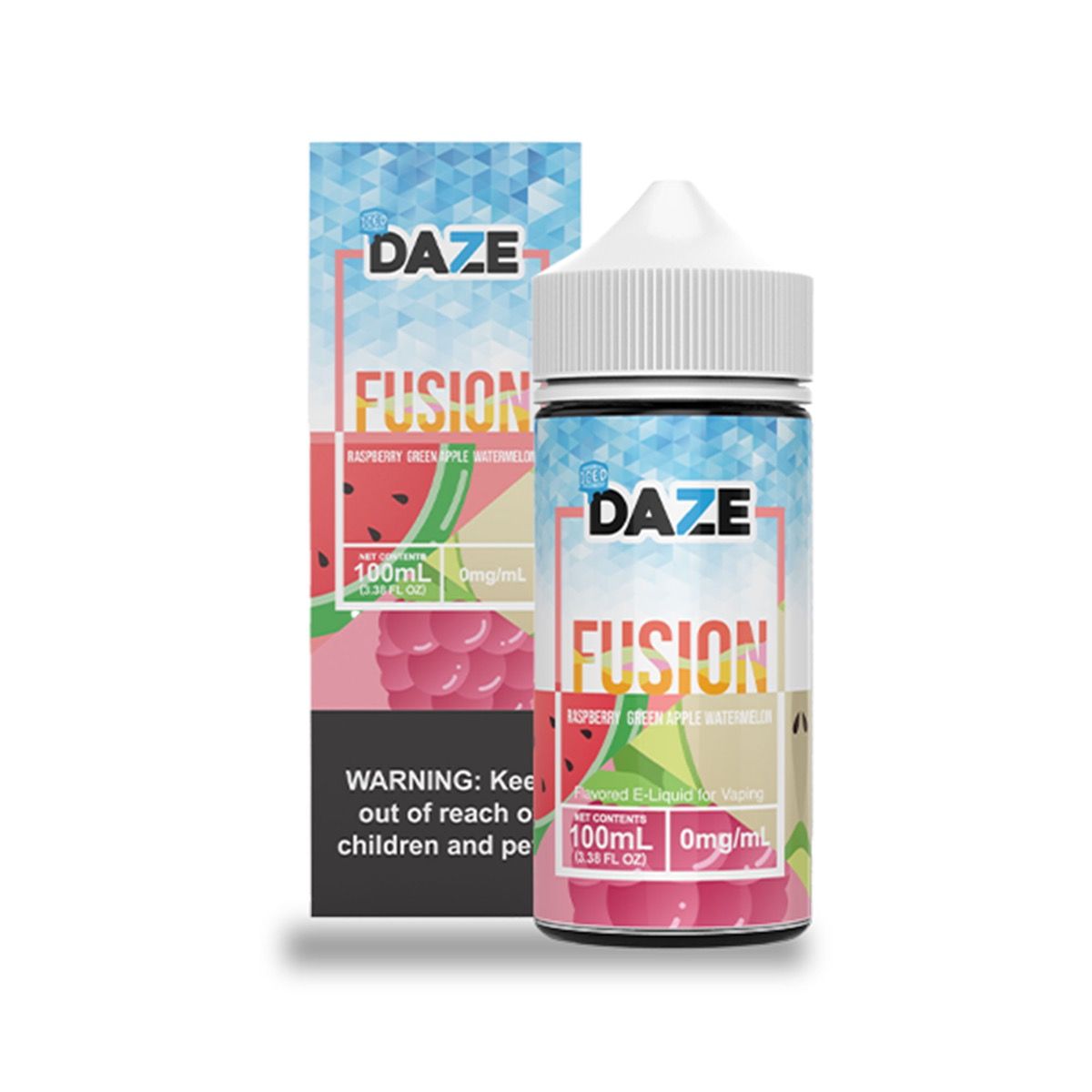 Raspberry Green Apple Watermelon Iced - Fusion - 7Daze - 60ml