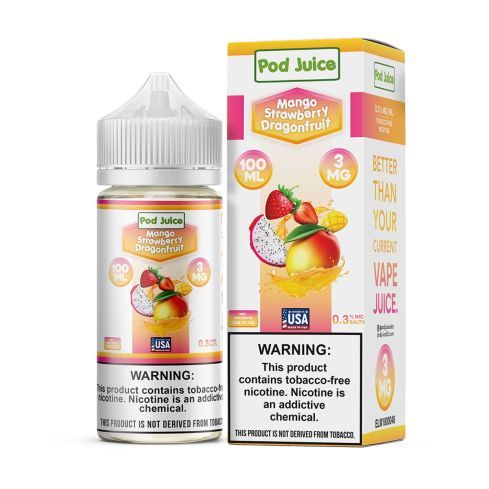 Mango Strawberry Dragonfruit- Pod Juice E-Liquid - 100ML