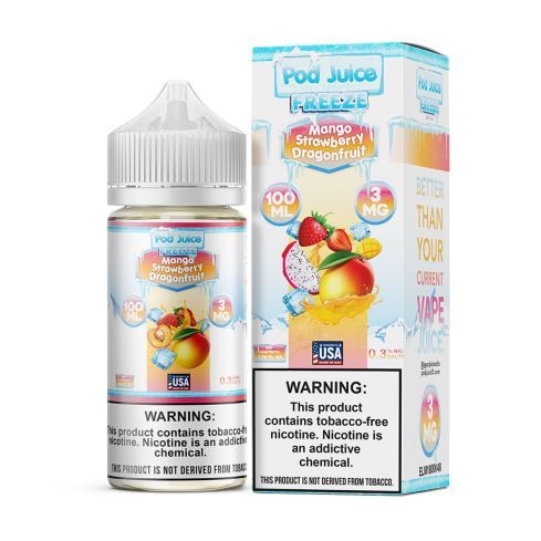 Mango Strawberry Dragonfruit Freeze- Pod Juice E-Liquid - 100ML