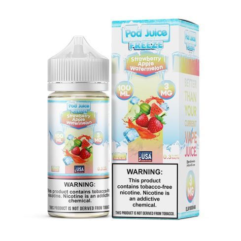 Strawberry Apple Watermelon Freeze - Pod Juice E-Liquid - 100ML